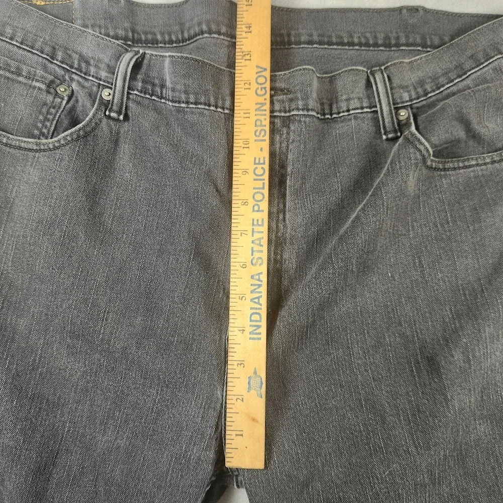 Levis Jeans Mens 44x30 Black‎ 569 Loose Straight Fit Denim (Measure 25